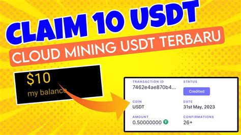 CLOUD MINING USDTBARU DAFTAR LANGSUNG WHITDROW GRATIS 10 USDT YouTube