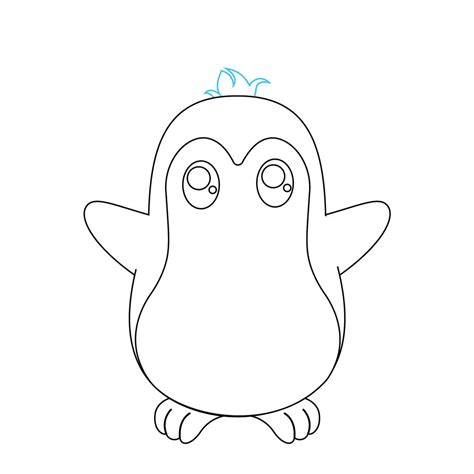 how to draw a penguin step by step