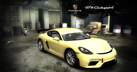 NFSMods MW Porsche 718 Cayman GT4 Clubsport