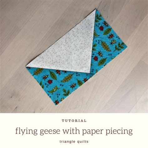 Making Flying Geese with Paper Piecing | Epida Studio