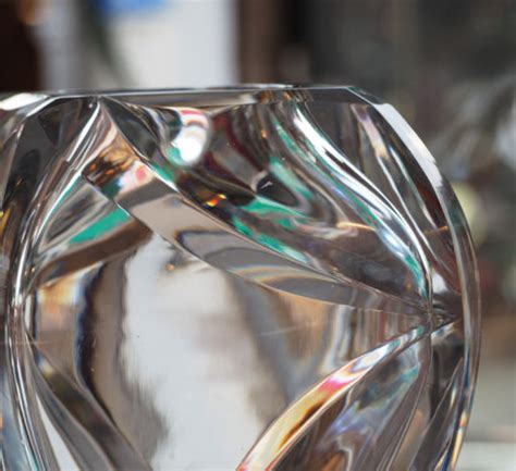 Impressive Baccarat Crystal Art Deco Vase Galerie Maxime