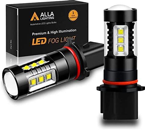 Alla Lighting Extremely Super Bright Psx W Led Fog Light Bulbs