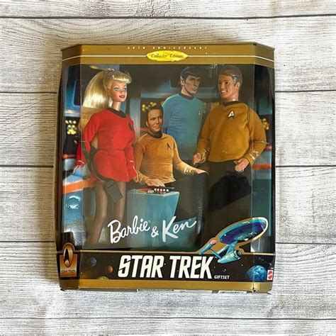 Mattel Toys Barbie Ken Star Trek Collectible Set 3th Anniversary