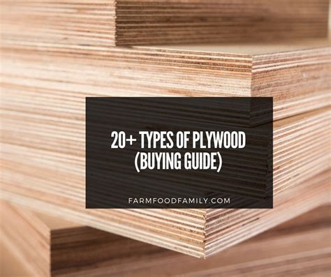 20 Different Types Of Plywood Grades With Pictures Buying Guide