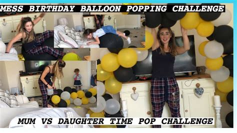 Extreme Birthday Balloon Popping Challenge With Over 100 Balloons Youtube