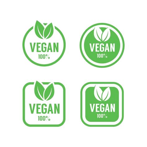 Premium Vector Vegan Icon Set Bio Ecology Organic Logos And Icon