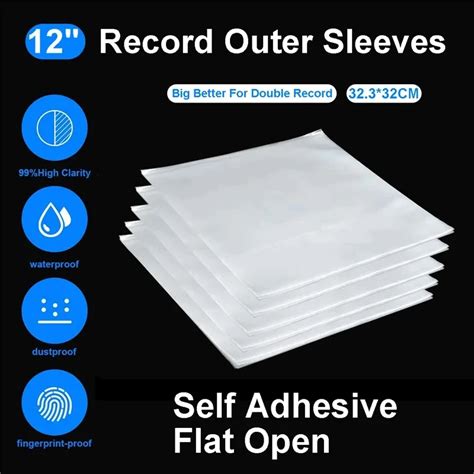 Pcs Opp Gel Recording Protective Sleeve For Turntable Player Lp Vinyl