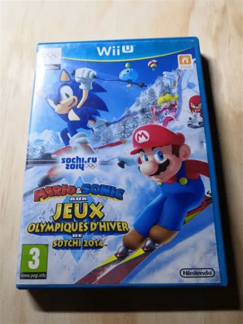 Jeu Nintendo Wii U Mario Et Sonic Aux Jeux Olympiques D Hiver De