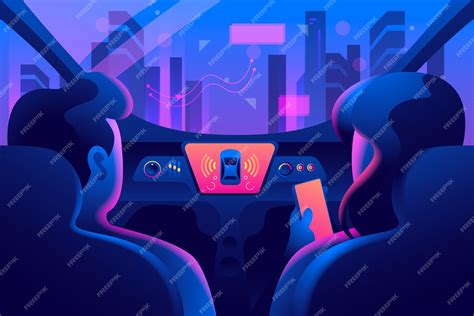 Premium Vector Gradient Self Driving Car Illustration