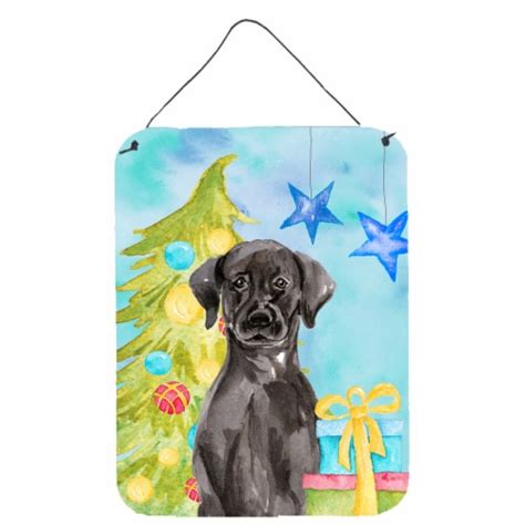 Carolines Treasures Bb9398ds1216 Black Labrador Christmas Wall Or Door Hanging 16hx12w Ralphs