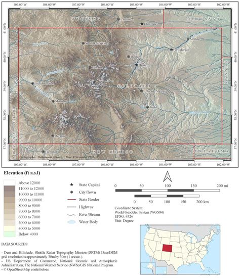 Topographic Map Of Colorado Stateusa Topographic Map Of Flickr