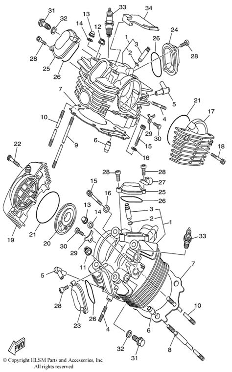 Yamaha V Star 1100 Engine Diagram 2002 Yamaha V STAR 1100 CLASSIC