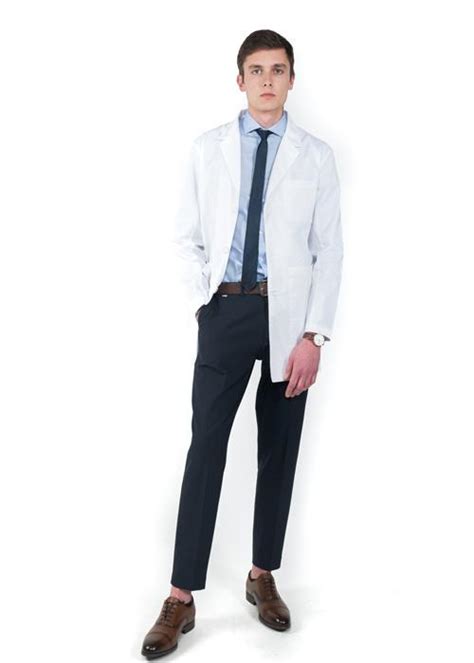 Mens Slim Fit Lab Coat Discount