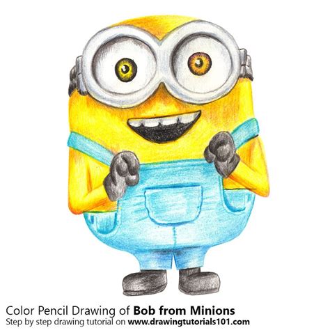 Minion Bob Drawing at PaintingValley.com | Explore collection of Minion ...