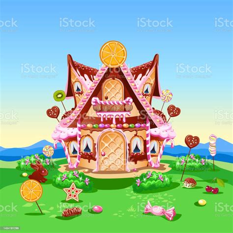 Candy Land Stock Illustration - Download Image Now - Candy, Castle ...