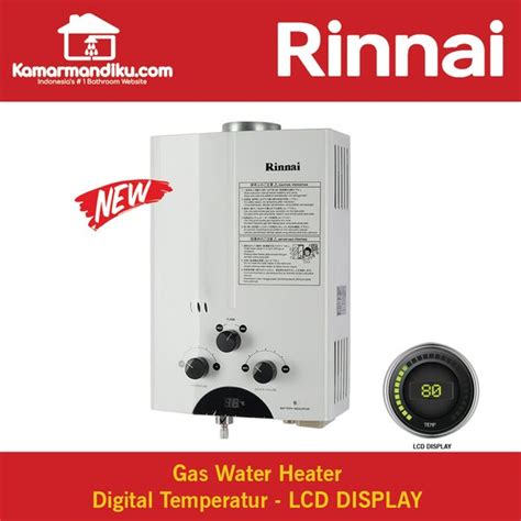 Jual Rinnai NEW Water Heater Pemanas Air Gas New REU 5 CFC Digital