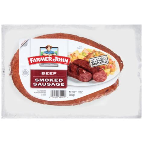 Farmer John Beef Smoked Sausage, 12 Oz - QFC