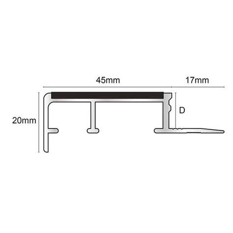 Tile In Stairs Nosing 20mm X 45mm Ceramic Tile In Stair Nosing For