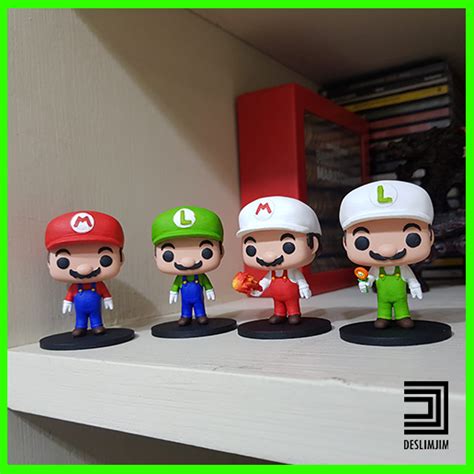 Archivo D Super Mario Bros Nintendo Funko Pop Objeto Imprimible