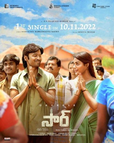 Date Locked For The First Single Release Of Dhanushs Sir