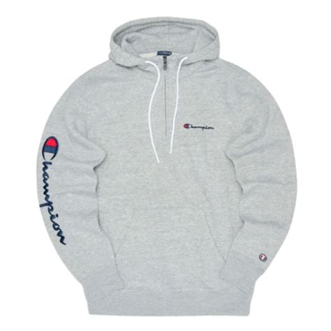 Sudadera Hombre Zip Legacy EM021 Gris Champion Correos Market