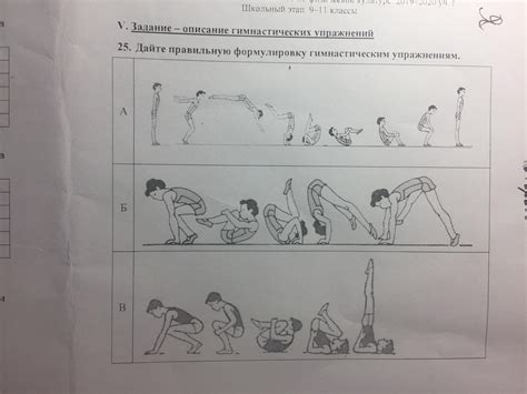 Дайте правильную формулировку гимнастическим упражнениям. Помогите ...