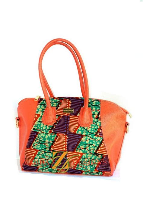 Sac En Tissu Africain Sac Africain Corail Par Zabbadesigns Sur Etsy