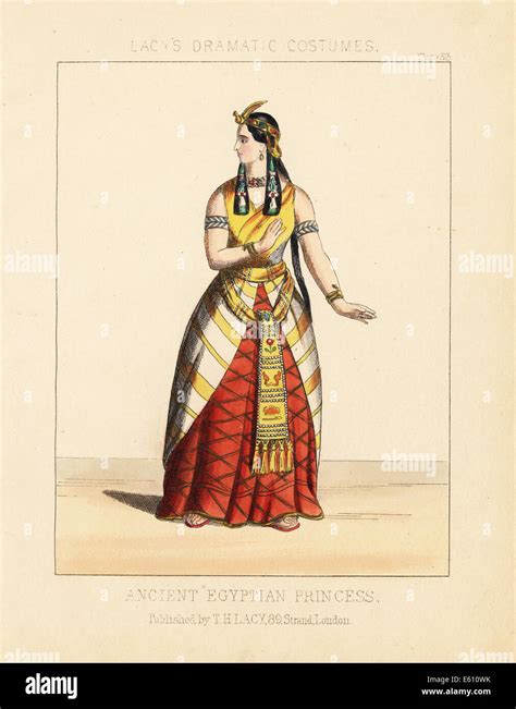 Costume Of An Ancient Egyptian Princess 19th Century Stock Photo Alamy