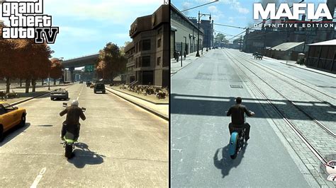 Gta Iv Vs Mafia Definitive Edition Comparison Youtube