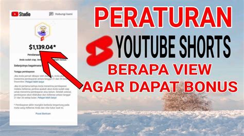 Peraturan Youtube Shorts Berapa View Untuk Mendapatkan Uang Dari