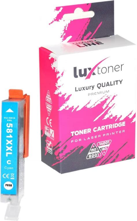 Tusz Luxtoner Tusz Cli581 Do Canon Ts6250 Ts6150 Ts6151 Cyan Do