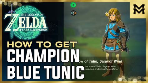 Zelda Tears Of The Kingdom How To Get Blue Champion S Tunic Totk