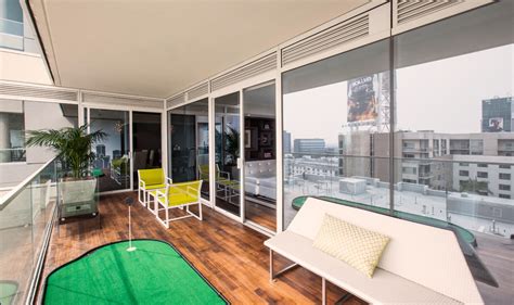 The Residences @ W Hollywood: Penthouse Suite - Contemporary - Balcony ...