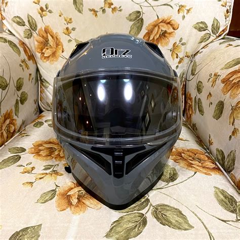 ORZ Flip Up Double Visor Helmet Size L Motorbikes On Carousell