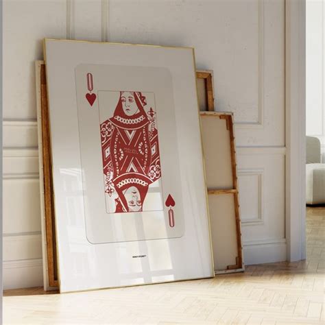 Queen of Hearts Poster Digital Download Games Print - Etsy