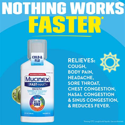 Mucinex Fast Max Maximum Strength Cold And Flu All In One Multi Symptom Relief Pain Reliever