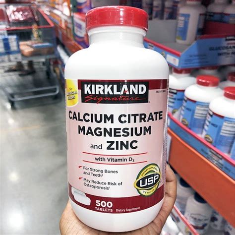 Exp 0724 Kirkland Signature Calcium Citrate Magnesium And Zinc 500 Tablets Eddy7749 Thaipick