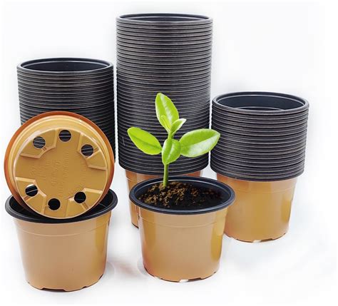 Seed Kingdom 50 New 3 Inch Plastic Nursery Pots ~ Pots Are 3 Inch Round At The Top