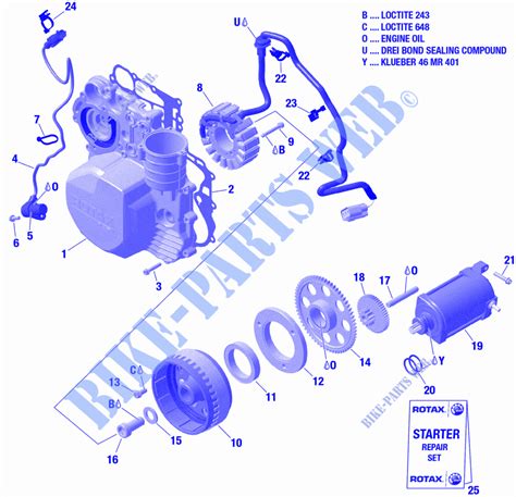 01 Rotax Magnéto Démarreur 900 ACE pour Can Am RYKER RALLY 900 de