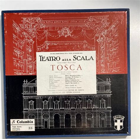 Cofanetto 2 Lp Giacomo Puccini TOSCA TEATRO ALLA SCALA COLUMBIA