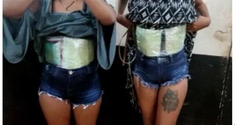 Mulheres S O Presas Pela Pmro Drogas Amarradas No Corpo Em Guajar