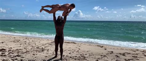 Naked Gorilla Press On The Beach ThisVid