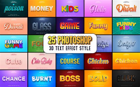 25 Photoshop 3d Text Effect Style Graphic By Mdjahidul99519 · Creative Fabrica