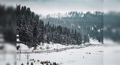 Gulmarg Receives Seasons First Snowfall Turns Into A Winter