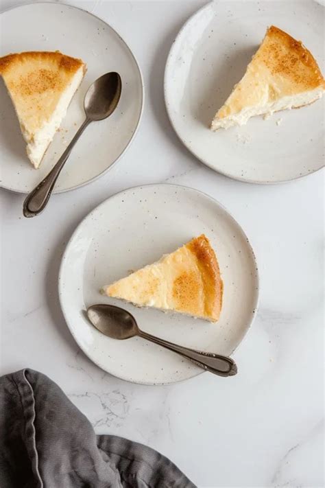 Tarta De Queso Al Horno Con Base De Galleta