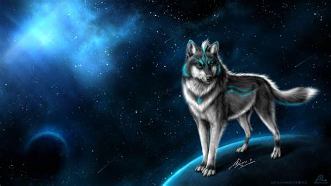 Galaxy Wolf Wallpapers - Wallpaper Cave