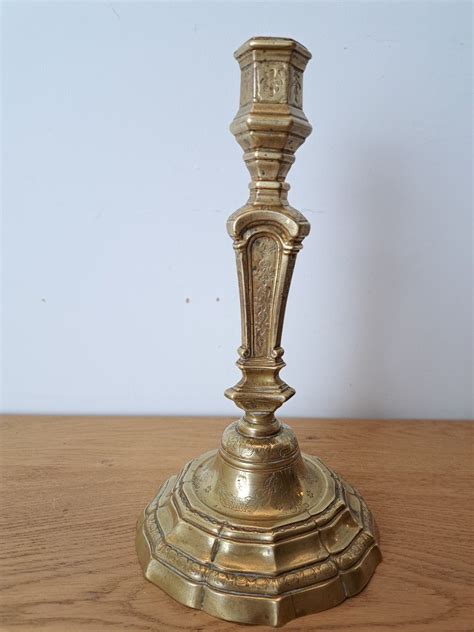 Proantic Candlestick Flambeau Bronze Louis Xiv Late Th Century