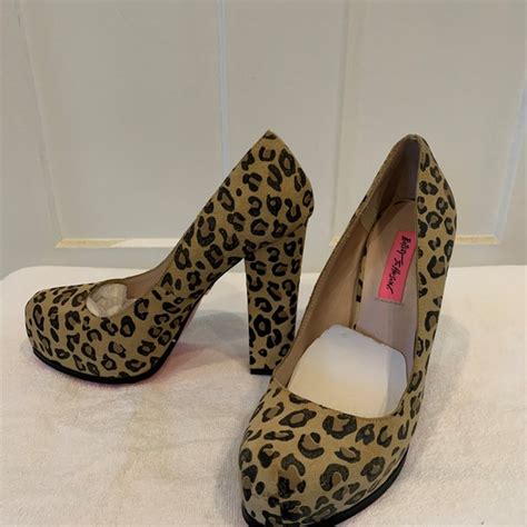 Betsey Johnson Shoes Betsy Johnson Leopard Platform Pumps Poshmark