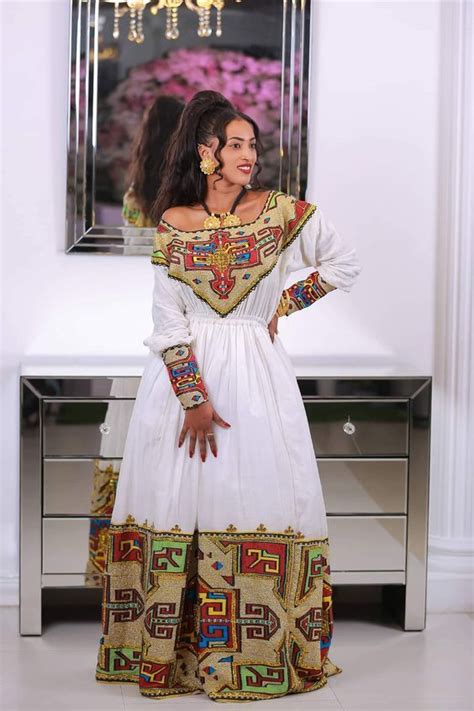 Habesha Dress Ethiopian Traditional Dress Ethiopian Dress Ethiopian Clothing