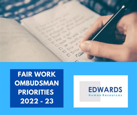 Fair Work Ombudsman Priorities 2022 23 Edwards Hr